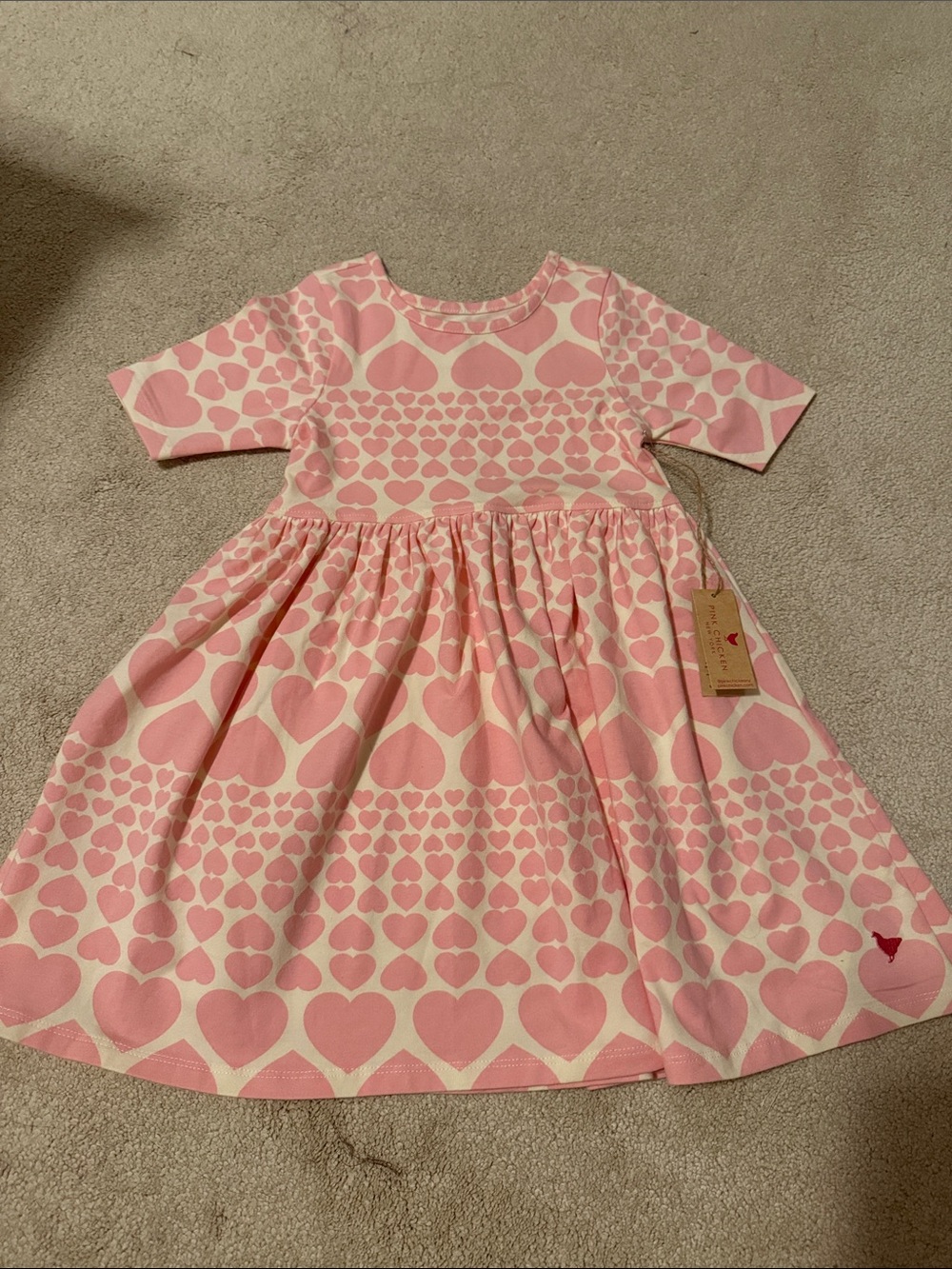Pink chicken heart dress
